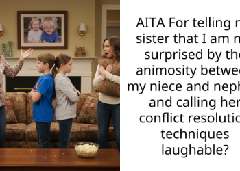 AITA For telling my sister that I am not surprised by the animosity between my niece and nephew and calling her conflict resolution techniques laughable?
