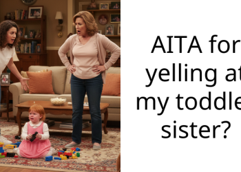 AITA for yelling at my toddler sister?