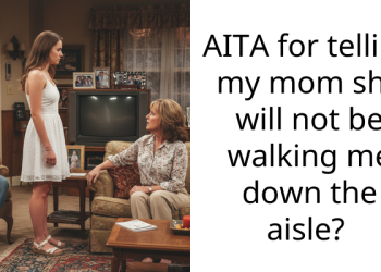 AITA for telling my mom she will not be walking me down the aisle?