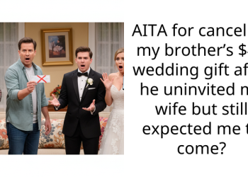 AITA for canceling my brother’s $4K wedding gift after he uninvited my wife but still expected me to come?