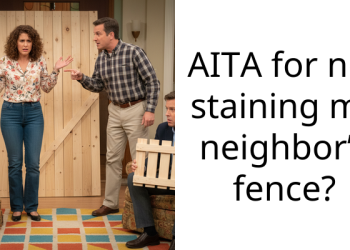 AITA for not staining my neighbor’s fence?