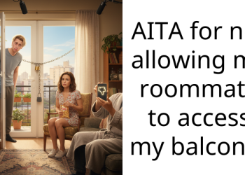 AITA for not allowing my roommate to access my balcony?