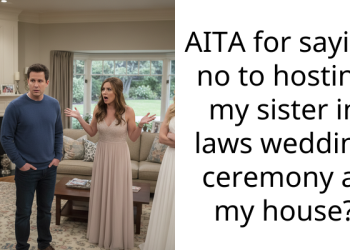 AITA for saying no to hosting my sister in laws wedding ceremony at my house?