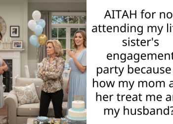 AITAH for not attending my little sister’s engagement party because of how my mom and her treat me and my husband?
