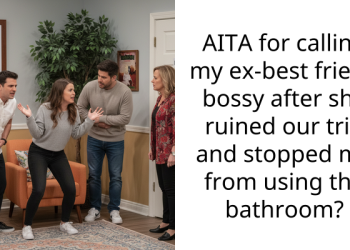 AITA for calling my ex-best friend bossy after she ruined our trip and stopped me from using the bathroom?