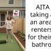 AITA for taking away an area that renters use for their dogs bathroom?