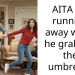 AITA for running away when he grabbed the umbrella?