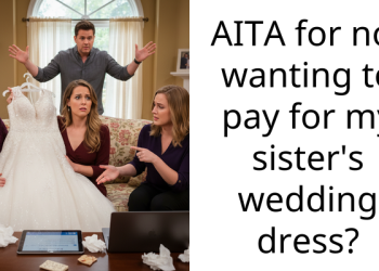 AITA for not wanting to pay for my sister’s wedding dress?