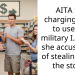 AITA for charging a girl to use my military I.D after she accused me of stealing from the store?