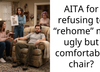 AITA for refusing to “rehome” my ugly but comfortable chair?