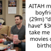 AITAH my (25f) boyfriend (29m) “doesn’t have” $36.00 to take me to the movies on my birthday