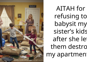 AITAH for refusing to babysit my sister’s kids after she let them destroy my apartment?