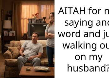 AITAH for not saying and word and just walking out on my husband?