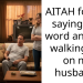 AITAH for not saying and word and just walking out on my husband?