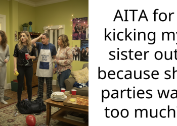 AITA for kicking my sister out because she parties way too much?