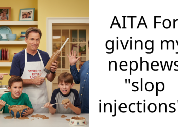 AITA For giving my nephews “slop injections”?