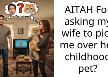AITAH For asking my wife to pick me over her childhood pet?