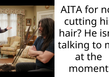 AITA for not cutting his hair? He isn’t talking to me at the moment