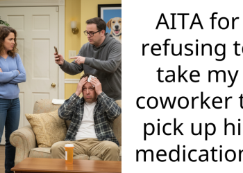 AITA for refusing to take my coworker to pick up his medication?