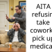 AITA for refusing to take my coworker to pick up his medication?