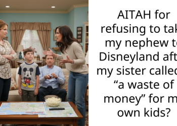 AITAH for refusing to take my nephew to Disneyland after my sister called it “a waste of money” for my own kids?