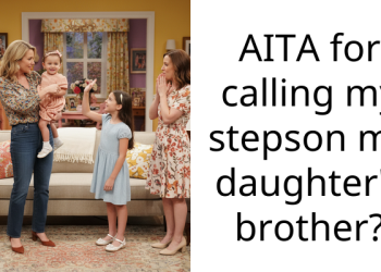 AITA for calling my stepson my daughter’s brother?