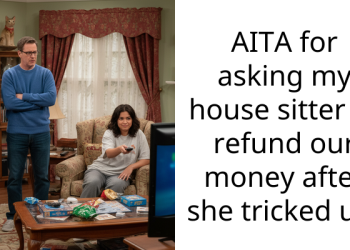 AITA for asking my house sitter to refund our money after she tricked us?