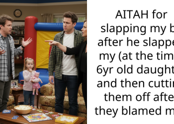 AITAH for slapping my bil after he slapped my (at the time) 6yr old daughter and then cutting them off after they blamed me.
