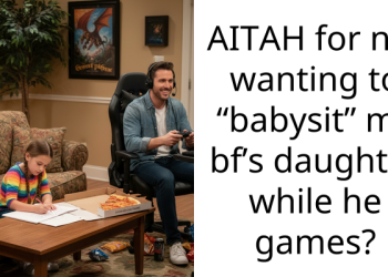 AITAH for not wanting to “babysit” my bf’s daughter while he games?