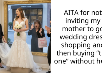 AITA for not inviting my mother to go wedding dress shopping and then buying “the one” without her?