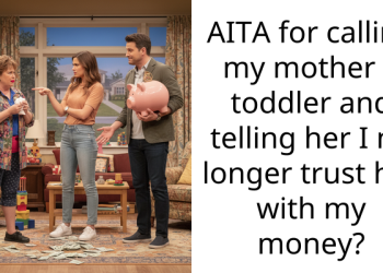 AITA for calling my mother a toddler and telling her I no longer trust her with my money?