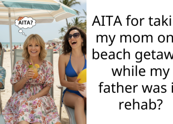 AITA for taking my mom on a beach getaway while my father was in rehab?