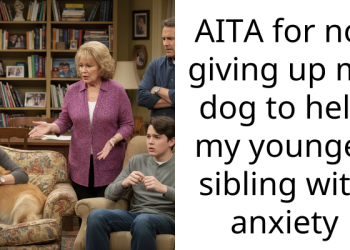 AITA for not giving up my dog to help my younger sibling with anxiety