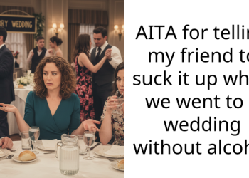 AITA for telling my friend to suck it up when we went to a wedding without alcohol