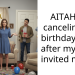 AITAH for canceling my birthday party after my mom invited my ex?