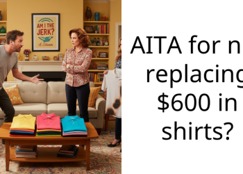 AITA for not replacing $600 in shirts?
