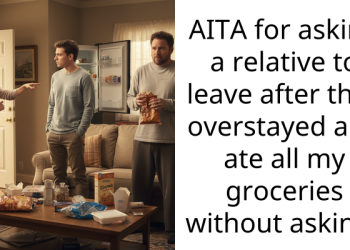 AITA for asking a relative to leave after they overstayed and ate all my groceries without asking?