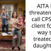 AITA For threatening to call CPS on a client for the way she treated her daughter?