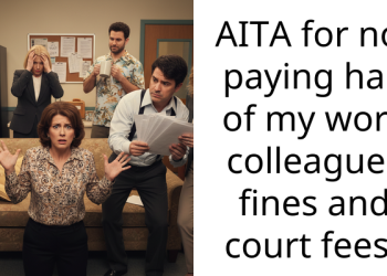 AITA for not paying half of my work colleagues fines and court fees?