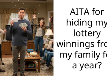 AITA for hiding my lottery winnings from my family for a year?