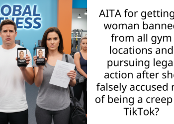 AITA for getting a woman banned from all gym locations and pursuing legal action after she falsely accused me of being a creep on TikTok?