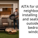 AITA for stopping neighbor from installing fire pit and seating just outside my bedroom window?