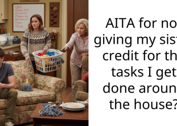 AITA for not giving my sister credit for the tasks I get done around the house?