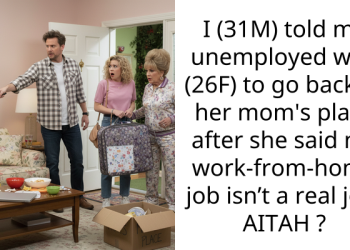 I (31M) told my unemployed wife (26F) to go back to her mom’s place after she said my work-from-home job isn’t a real job. AITAH ?
