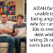 AITAH for being unable to stop being angry at my wife for running up 30k in credit card debt while also taking 2k out of our son’s bank account?