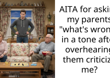 AITA for asking my parents “what’s wrong” in a tone after overhearing them criticize me?