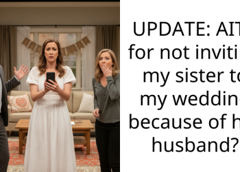 UPDATE: AITA for not inviting my sister to my wedding because of her husband?