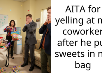 AITA for yelling at my coworker after he put sweets in my bag