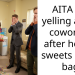 AITA for yelling at my coworker after he put sweets in my bag