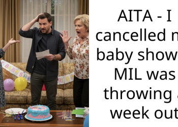 AITA – I cancelled my baby shower MIL was throwing a week out